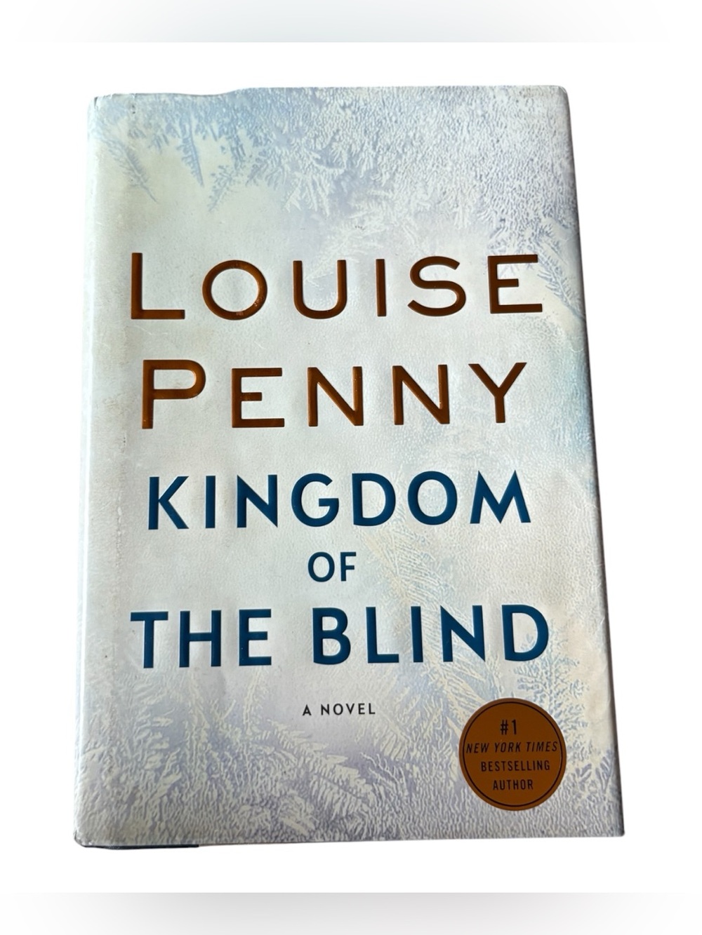 3/$20 Louise Penny "Kingdom of the Blind" Hardcover - White & Blue